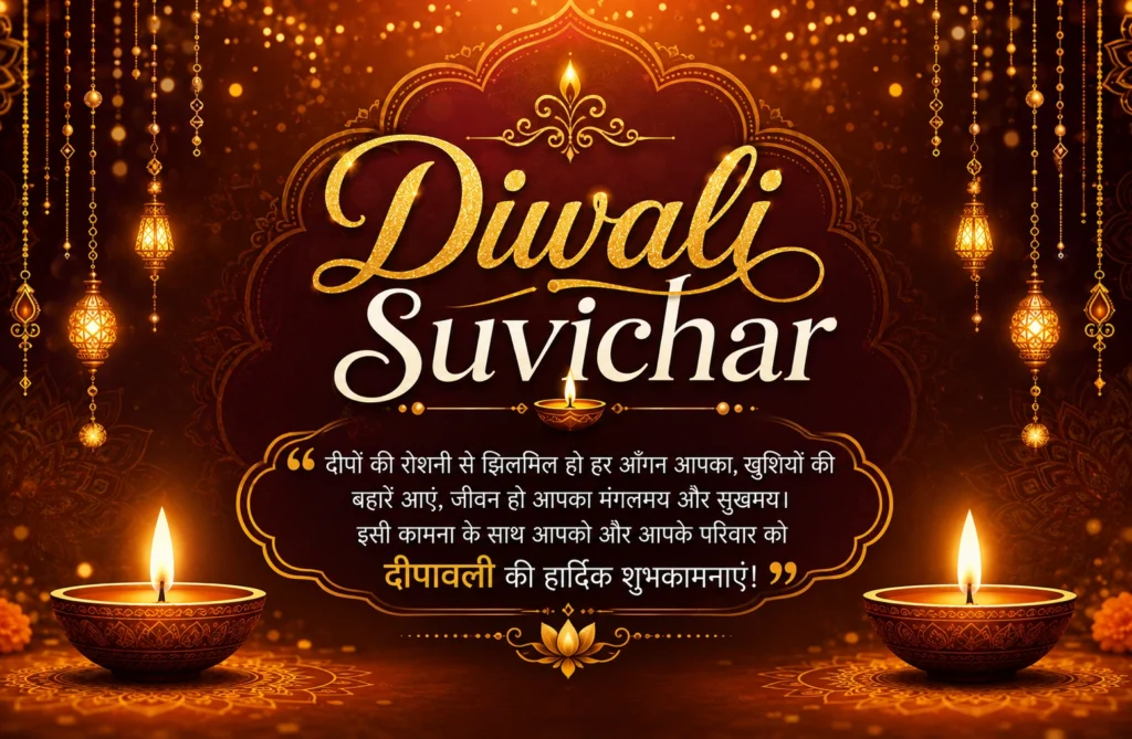 Diwali Suvichar: 150+ शानदार दीपावली सुविचार | Suvichar Frame Diwali Suvichar
