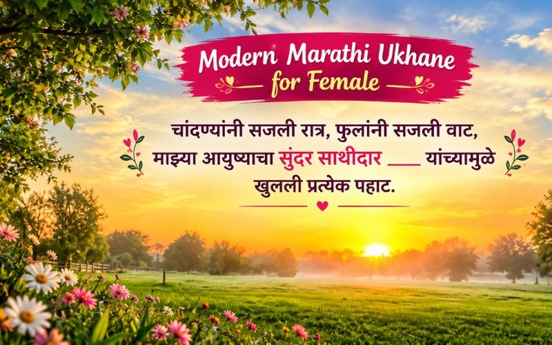 Modern Marathi Ukhane for Female: 75+ Best सुंदर आणि रोमँटिक उखाणे Modern Marathi Ukhane for Female