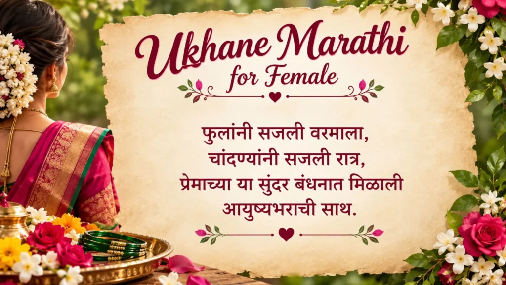 Ukhane Marathi for Female